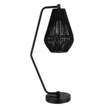 Tomiko Black Rope & Metal Desk Lamp
